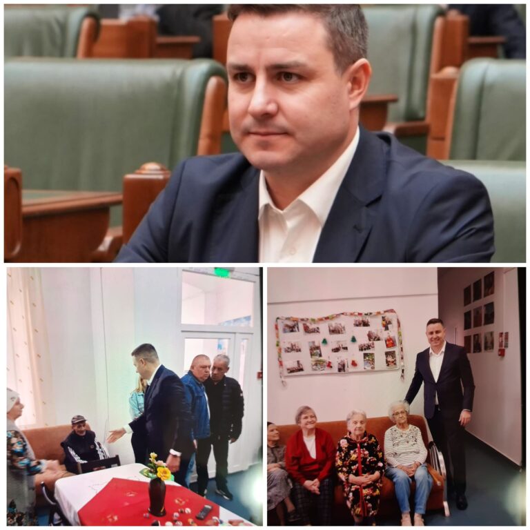 Senatorul Cristian Rusu, alături de comunitate în Joia Mare: vizită emoționantă la azilul din Oltenița și dialog deschis cu presa