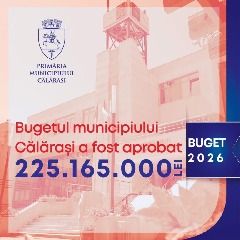 Călărașiul are buget pe 2026: bani pentru investiții sunt. Rămâne de văzut dacă apar și rezultatele