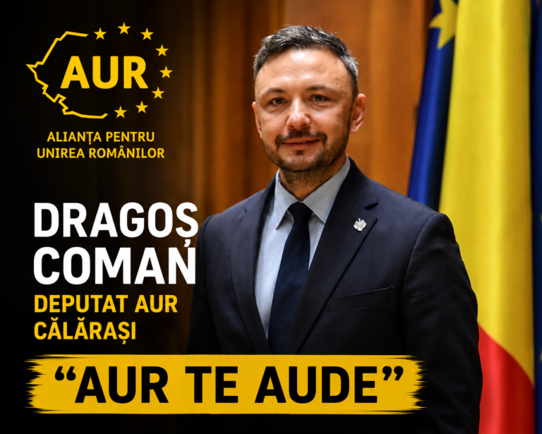 Campania „AUR TE AUDE” se desfășoară la sediul AUR din Călărași